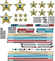 Vista 3 de Calcomanías adhesivas para coche y camión a control remoto, elige entre 2 estilos de juego a escala 1/10 1/8 (juego de estilo moderno)