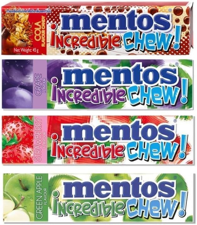 Variedad de caramelos masticables increíbles, 4 unidades miniatura 1