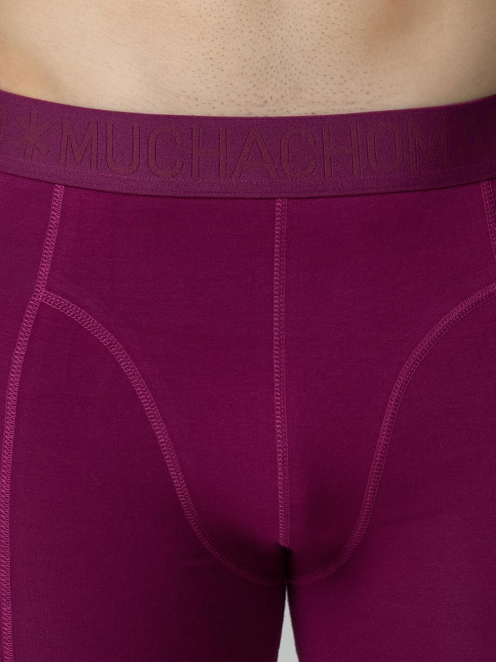 Muchachomalo Calzoncillos para Hombre, Ropa Interior Lisa de Algodón para Hombre, Pack de 4 Unidades, Bóxers Lisos de Corte Clásico con Cintura Elástica