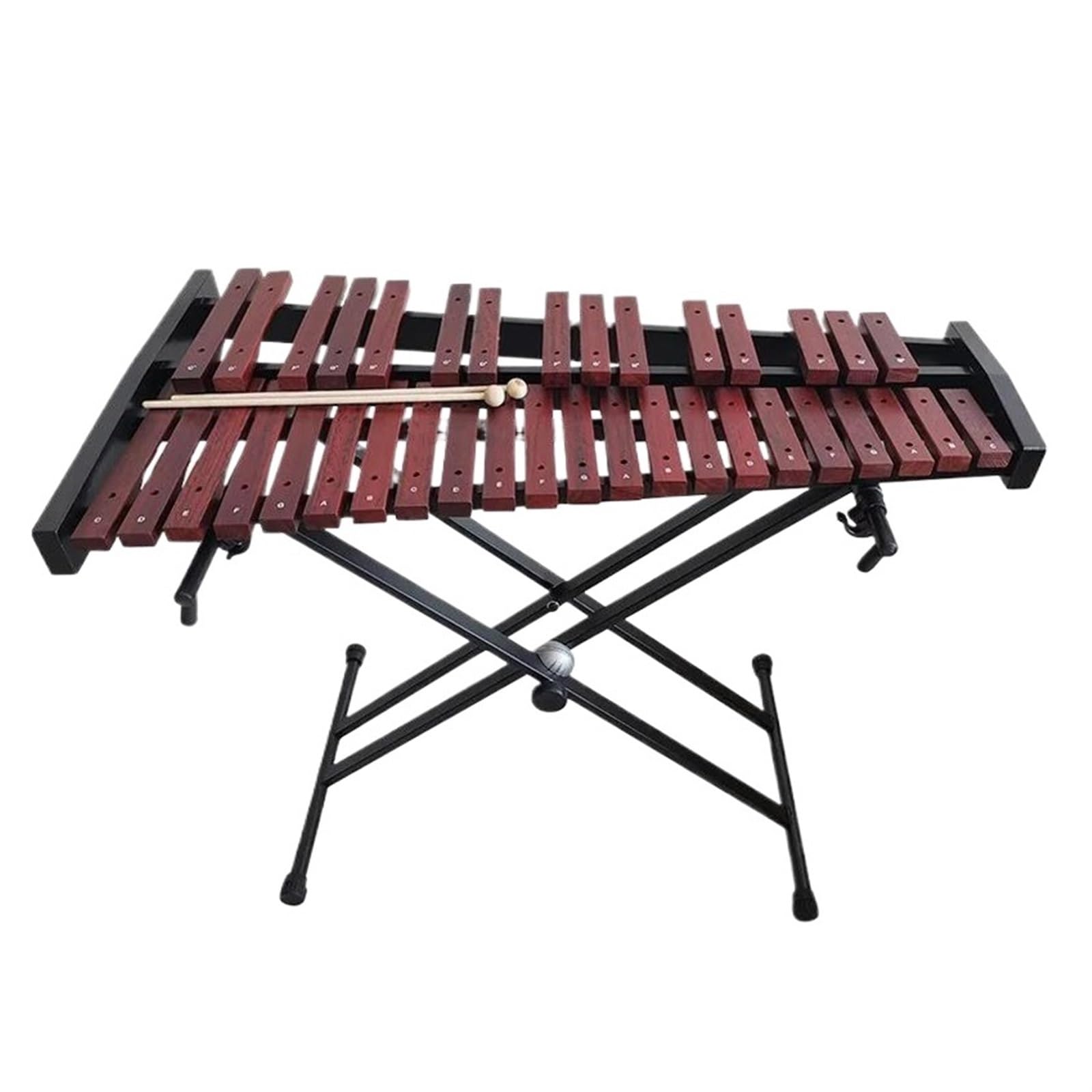 Xilófono Musical Música Profesional Glockenspiel Xilófono Xilófono Xilófono De Madera Roja De 37 Tonos Con Soporte