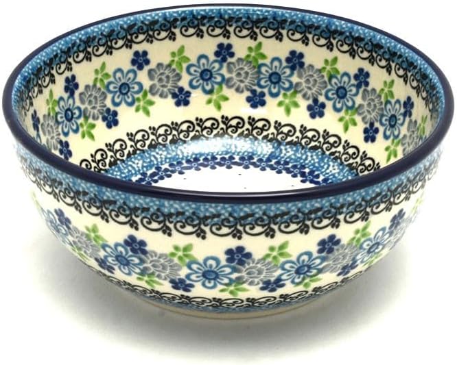 Polish Pottery Bowl - Coupe Cereal - Flower Works