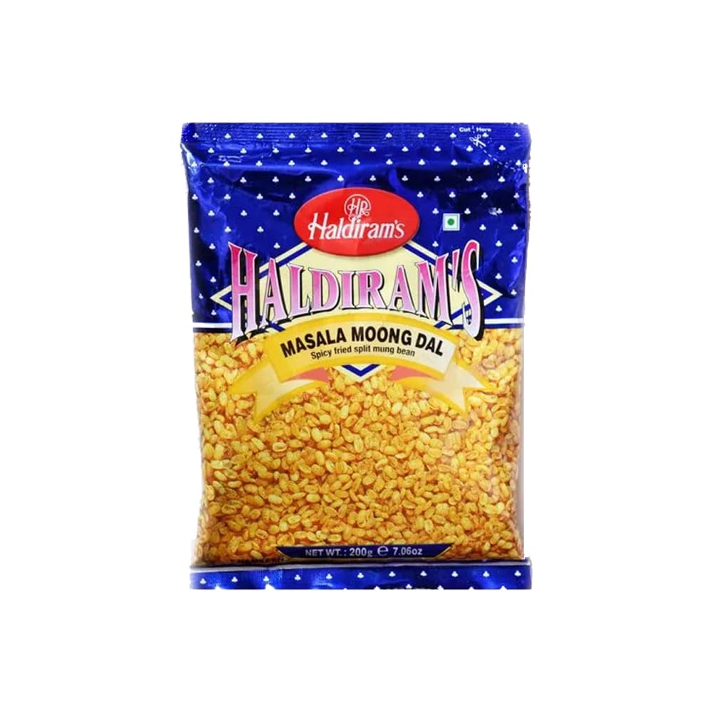 Haldiram's Masala Moong Dal | 200G | Crispy and Crunchy | Tea Time Snack | Tasty and Light Snack | Indian Snack | Indian Origin