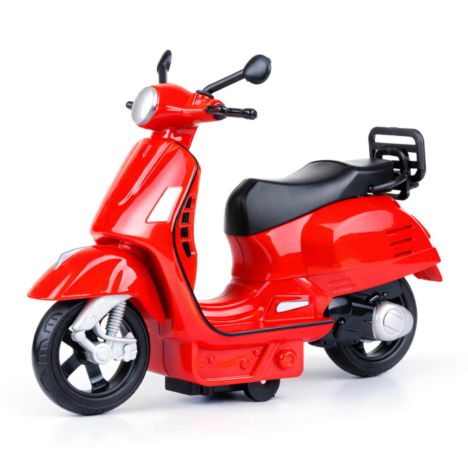 Roselux Scooter Toy for Kids| Push-Back Action Retro City Scooter| Durable ABS Plastic Toy for Boys & Girls (3+ Years)|Red-image-22