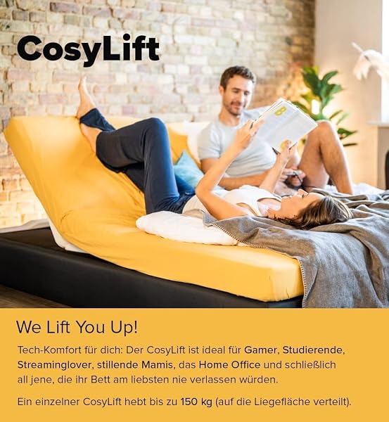 COSYLIFT Bundle: Zwei Cosylifts im Set, Lattenrost Add On - elektrisch verstellbare Lifte für Lattenroste & Matratzen, für alle Betten & Boxspringbetten - 4