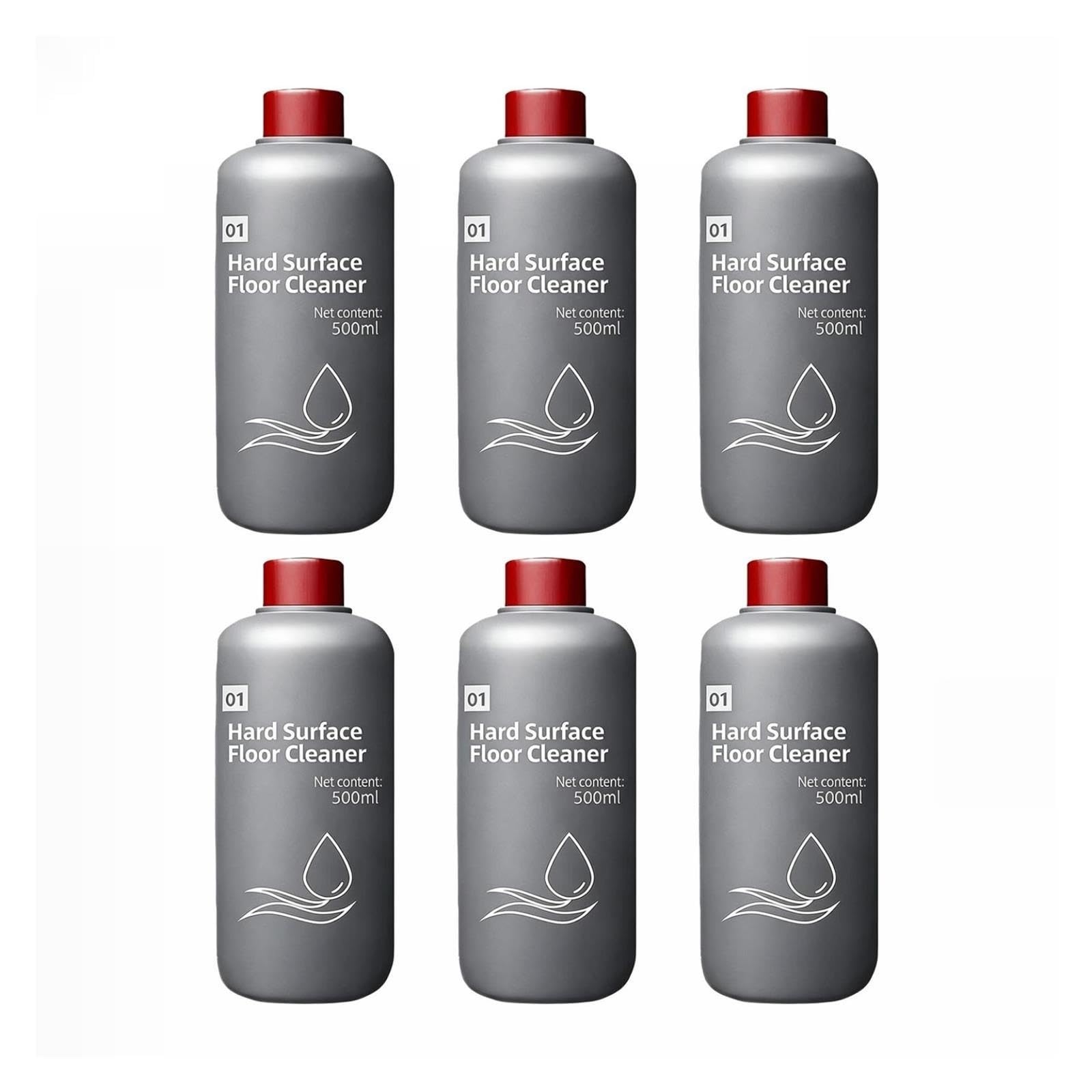 6 Pezzi, 500 Ml Di Detergente For Pavimenti Duri