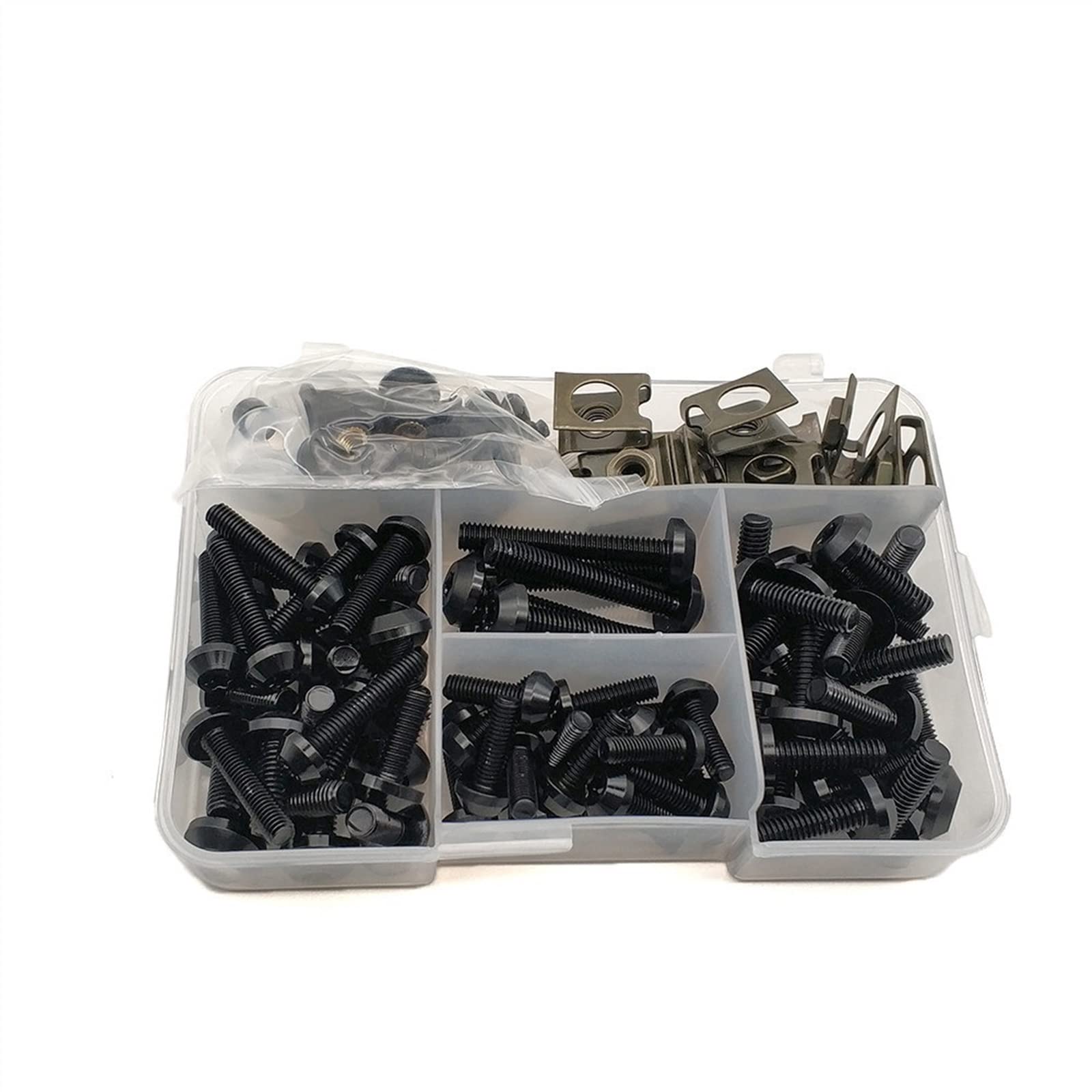 Vite sostituita Moto Carena Bullone Dadi Kit Corpo Viti Di Fissaggio Per Honda CBR929 CBR600 CBR954RR CBR1000RR CBR1100XX ST1300 NC750S NC750X CB1100(Black)
