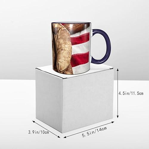 Miniatura 5 de vintage baseball glove american flag Coffee Mug Coffee Cups Ceramic with Handle,Tea Cups Mug tazas para cafe Drinking Cups Gifts for Women