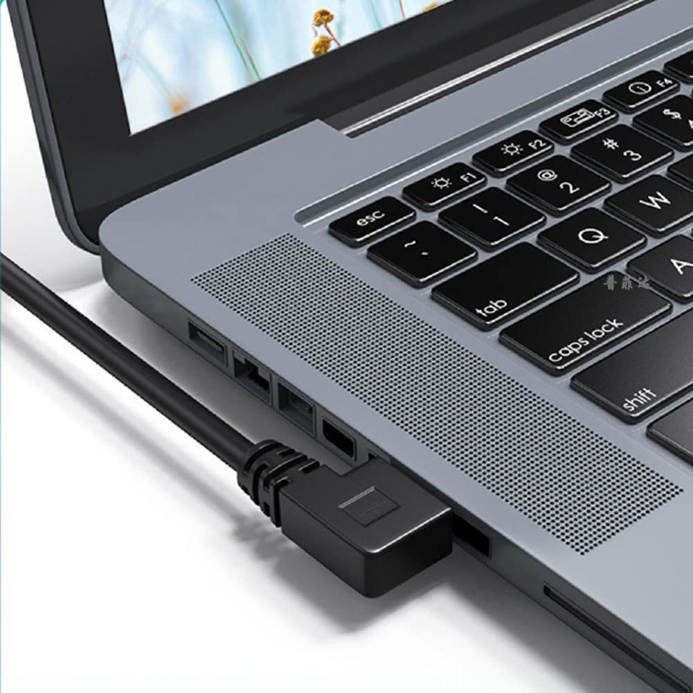 IYueshare Cavo USB 3.0 A L 90° | Maschio-Femmina | 5 Gbps, 900mA | Set Da 2 (Sopra + Sotto) | 30 Cm - 2