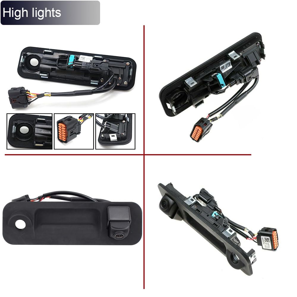 Widoczność w nocy HD listwa uchwytowa kamera pomoc przy parkowaniu, uchwyt bagażnika, kamera cofania z mikroprzełącznikiem, zamiennik do Hyundai Sonata VI 6 VII 7 YF LF tylnej klapy bagażnika 2015~