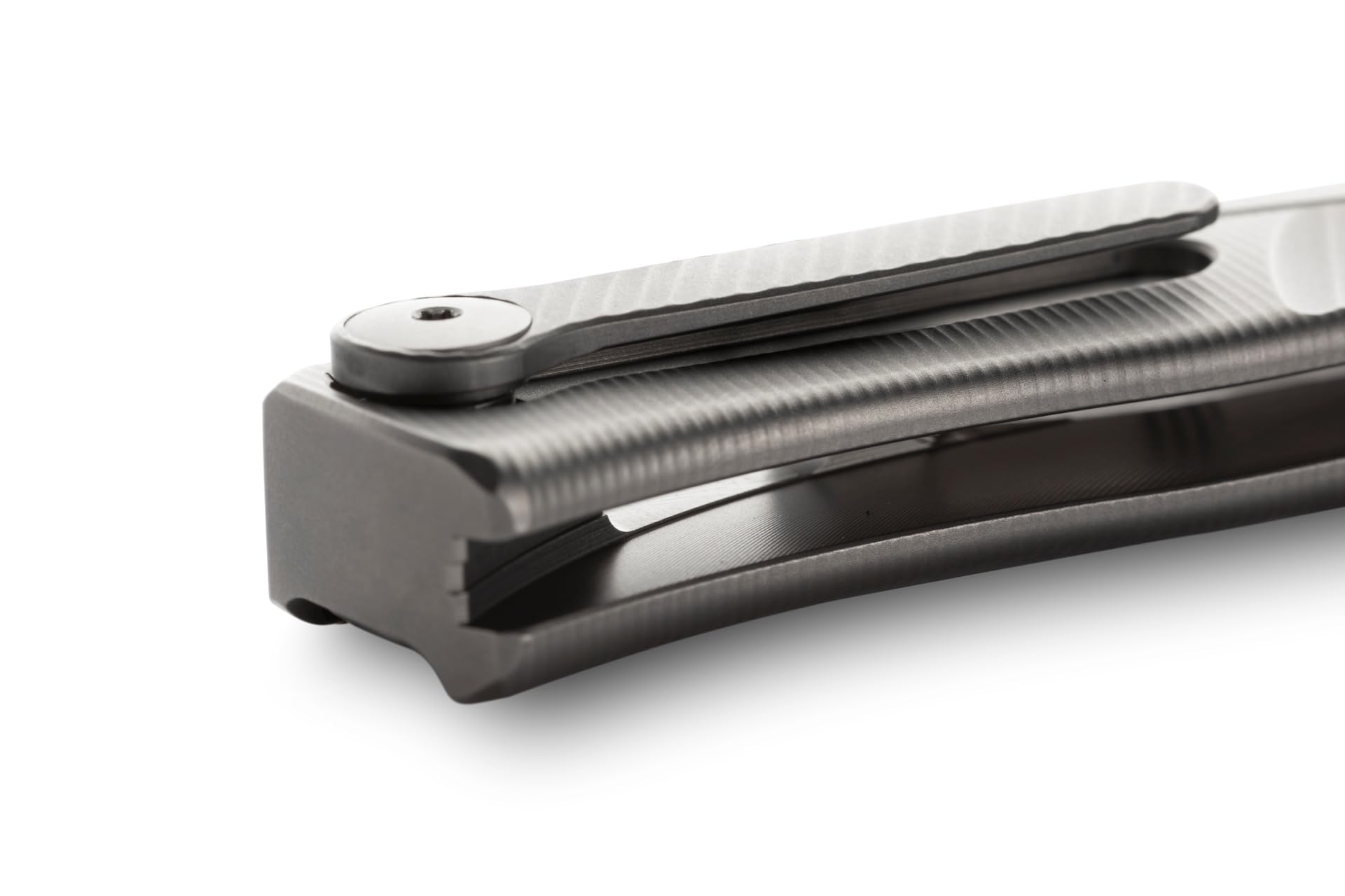 LIONSTEEL Thrill Slip-Joint TL GY Thrill Knife M390 Stainless and Grey Titanium Pocket Knives