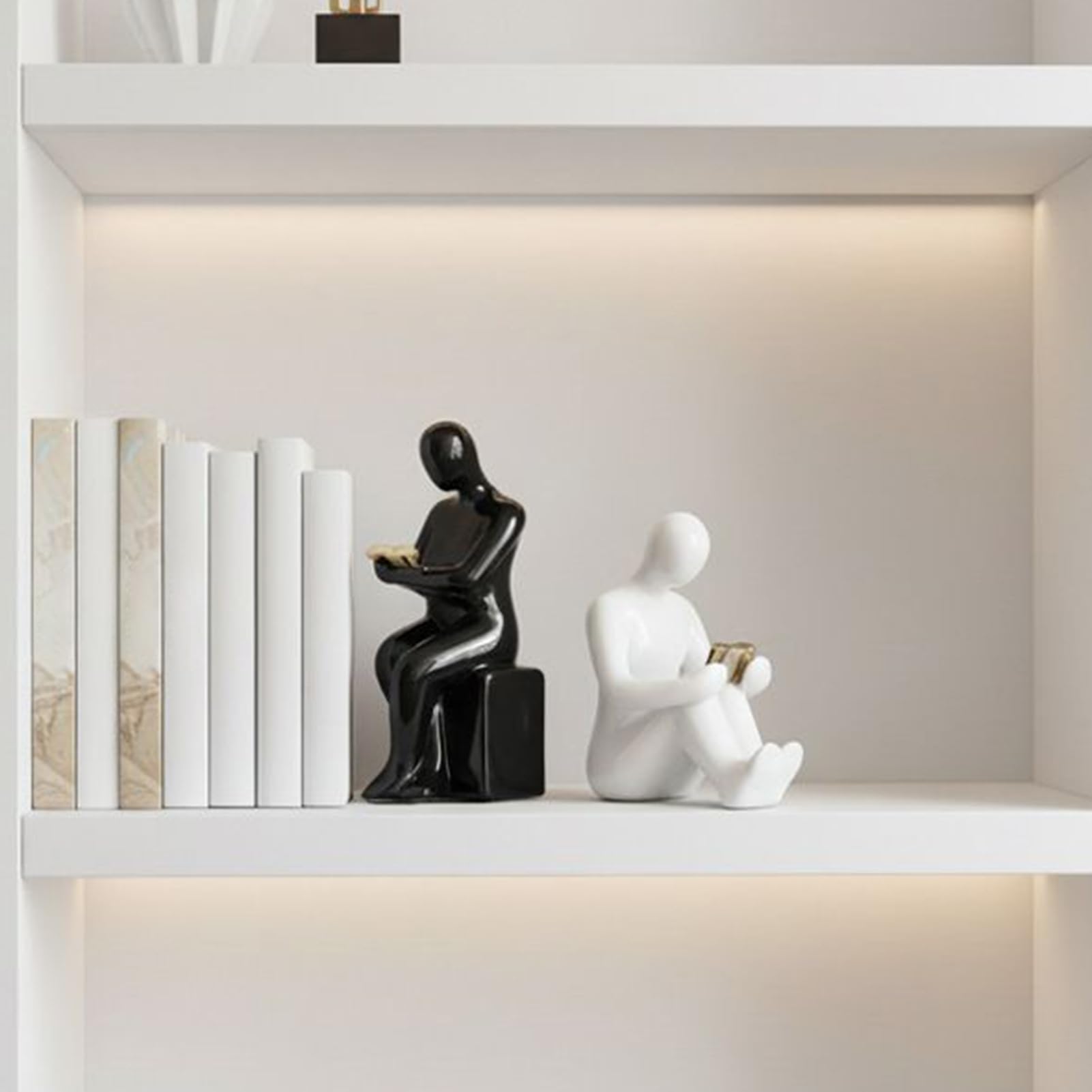 Sujetalibros Decorativo Organización Moderna Y Compacta
