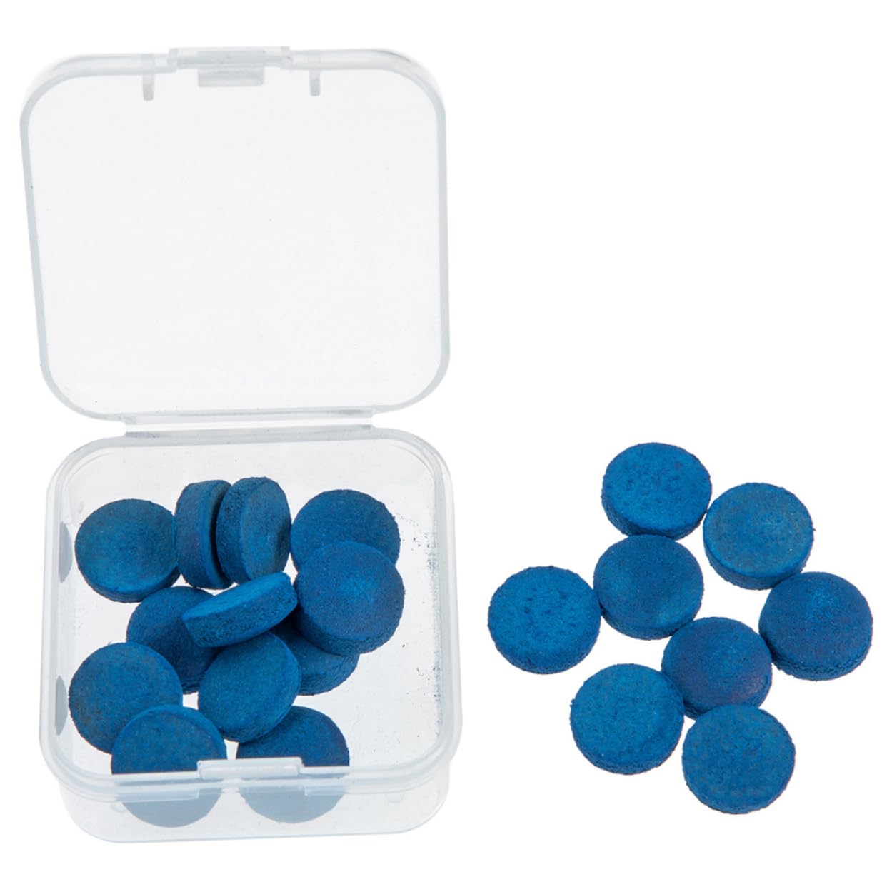 OSOLADY 30Pcs Billiard Tips Replacement Durable Pool Parts Convenient Storage Box for Billiards Accessories Enhance Game Performance