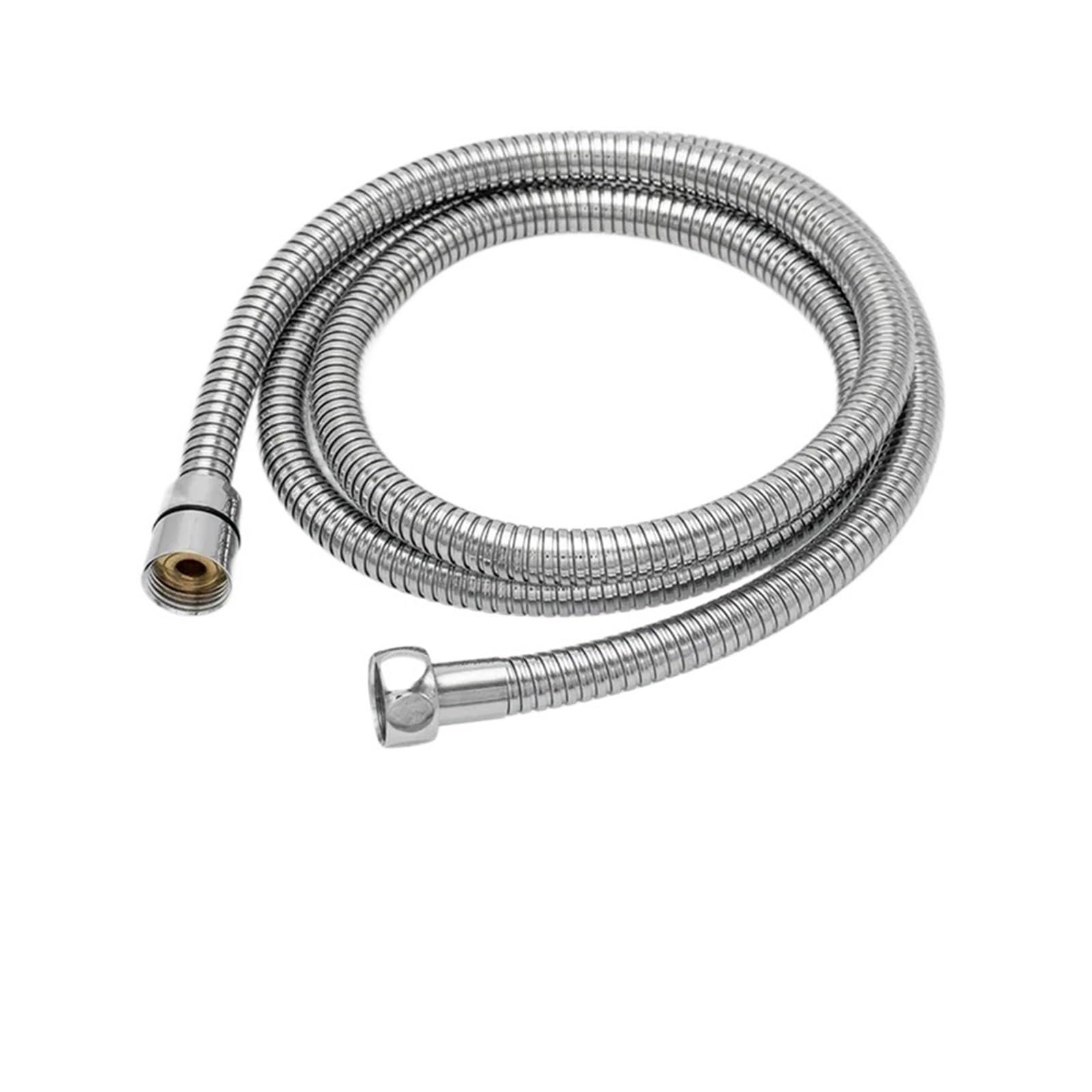 150cm G1/2 Stainless Steel Shower Hose, Flexible Explosion-Proof Replacement Pipe for Bathroom(Polished Chrome)