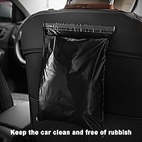 Vista 6 de Bolsas de basura desechables para automóvil, paquete de 100 unidades, bolsas de vómito, bolsas de limpieza autoadhesivas portátiles, fáciles