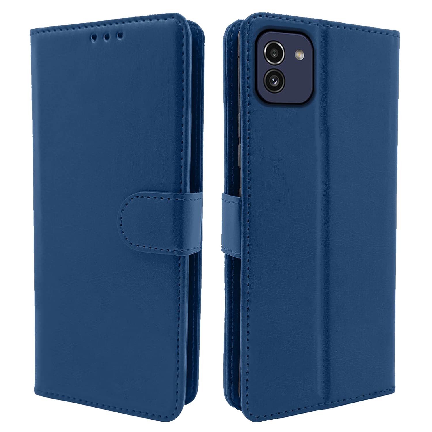 Pikkme Samsung Galaxy A03 Flip Cover | PU Leather Finish | 360 Protection | Wallet & Stand | Strong Magnetic Flip Case for Samsung Galaxy A03 (Blue) (B09ZZFCNFC) Amazon Price History, Amazon Price Tracker