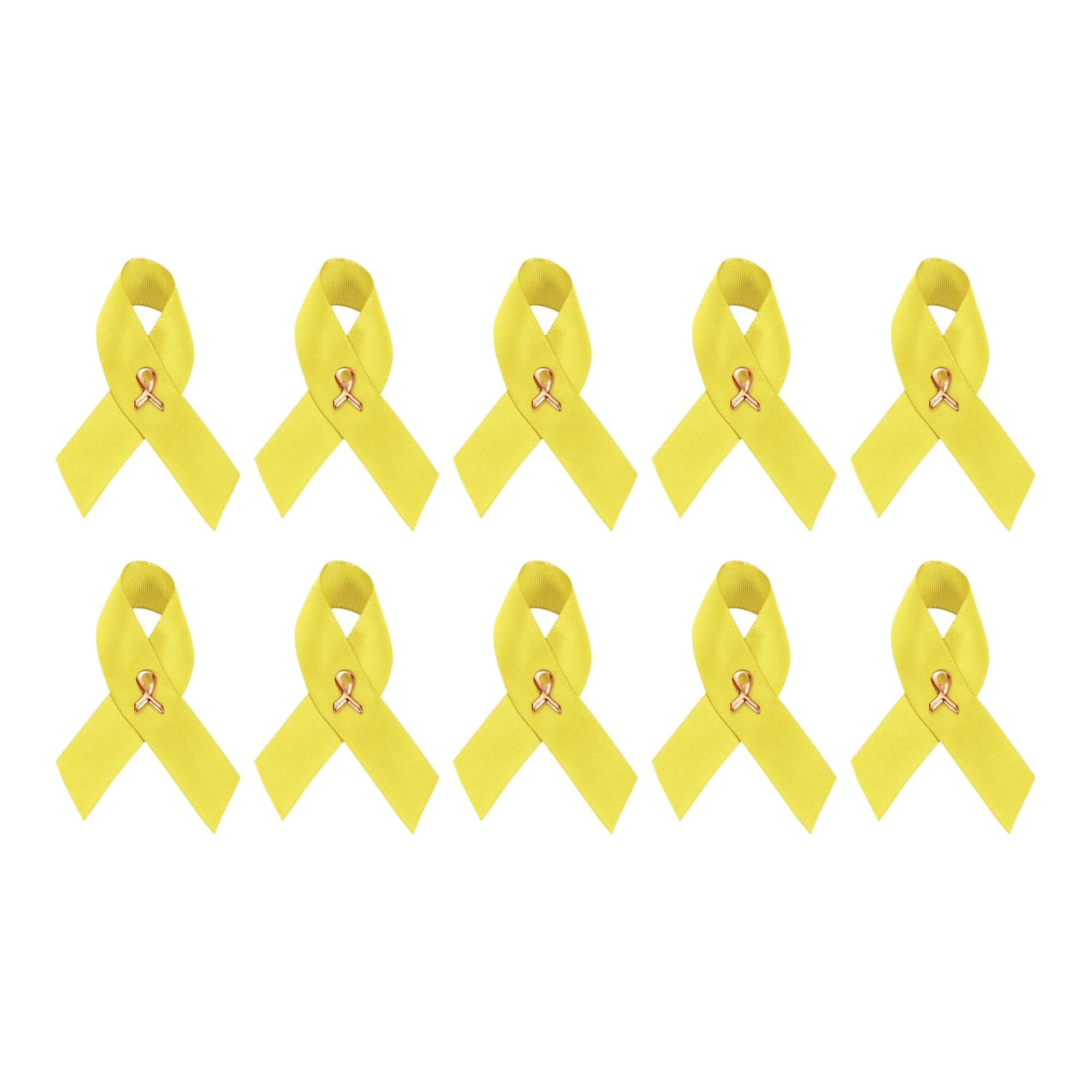 1/2/5/10/25/50/100pcs Satin Awareness Ribbon Pins (Pick your color), for Cancer &amp; Disease Awareness, Bulk Quantities for Fundraising, Events, Gift Giving