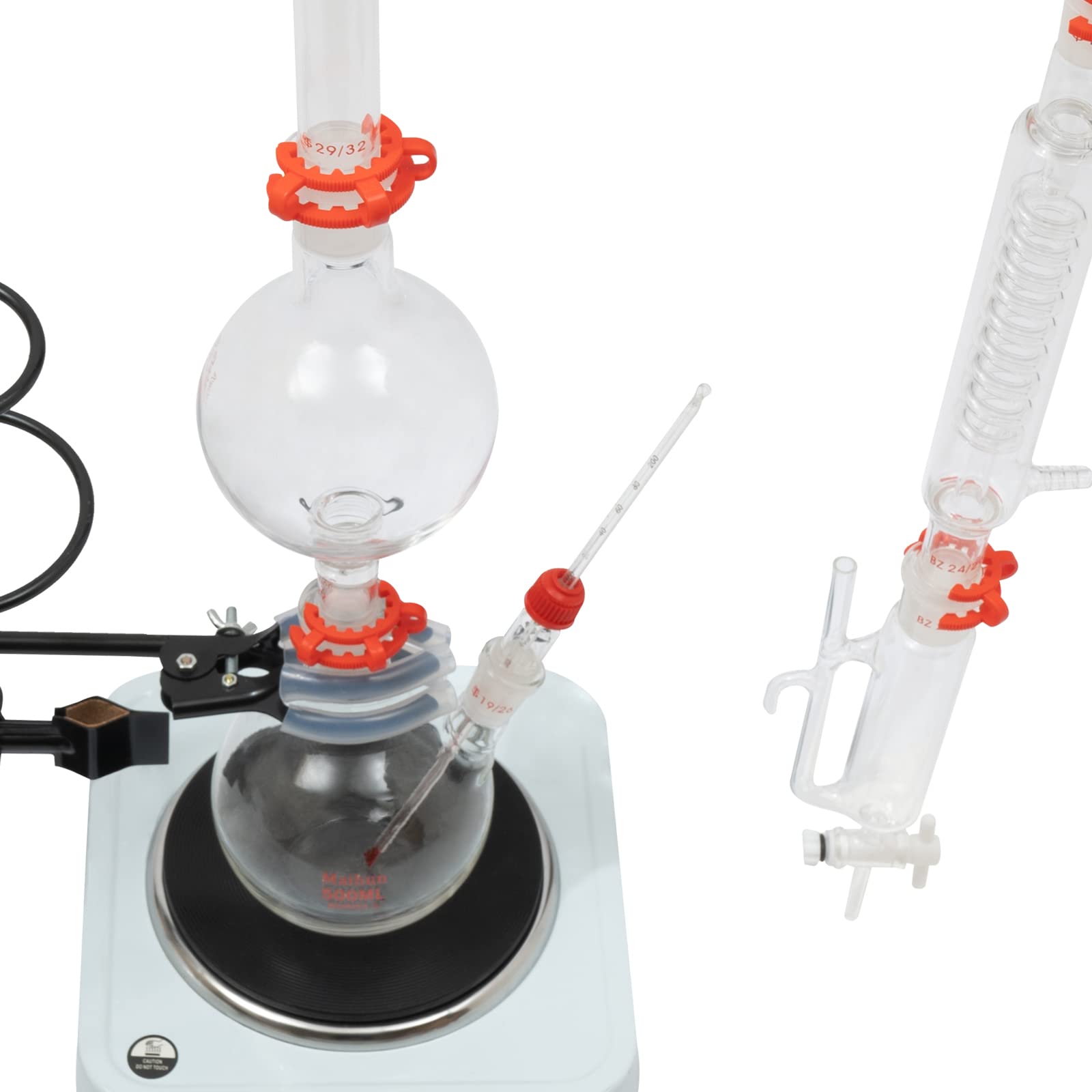 1000ml Essential Oil Distillation Kit With Graham Condenser & Hot Plate – DIY Steam Distiller For Extracting Oils, Herbs, Hydrosols