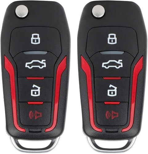 Miniatura 8 de OCPTY 2 transmisores de repuesto para llave abatible para F-150 para Ford para Edge para Escape Explorer Fusion para Mustang para Windstar