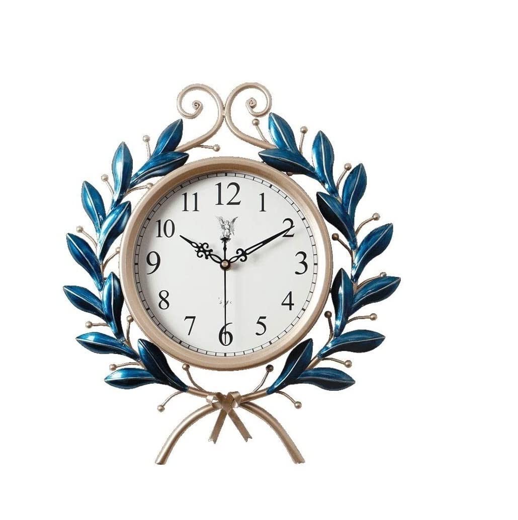 GPDNBIEU, Modern Quartz Clock Silent Non Ticking Decorative Easy to Read Home Office Wall Clocks for Living Room(A,46x41cm)