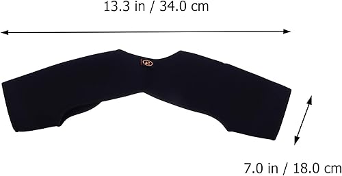 Miniatura 4 de EXCEART - Soporte de hombro doble para estabilidad, manga de compresión, espalda y hombro, para cambio de postura, jorobada, para hombres y mujeres,