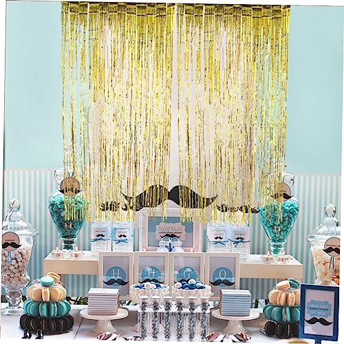 Gatuida Enfeites De Discoteca 6 Peças Cortinas Decorativas Cortina De Ouropel Cortinas De Brilho Cor