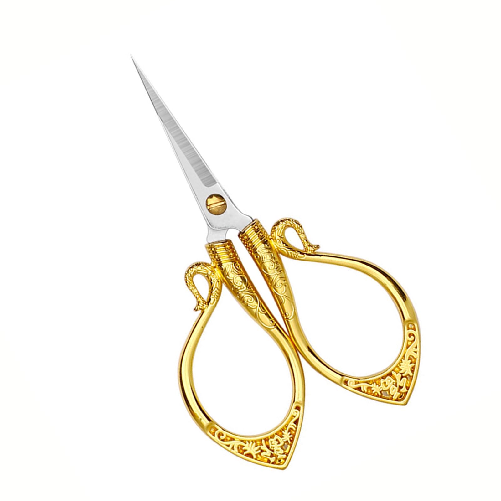 Yrohgkpn Gold Dressmaking Scissors Small Embroidery Stitching Fabric Sewing For Home Needlework Sewing