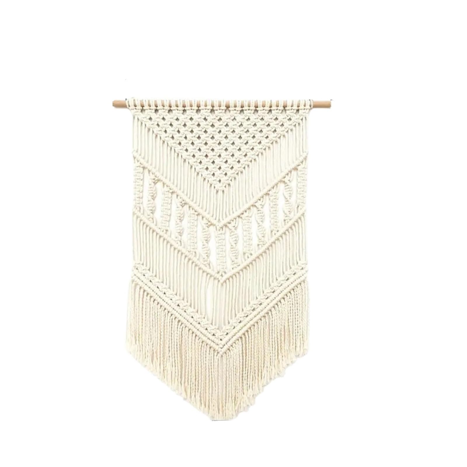 GOXQIT 1 Pcs Home Decoration Macrame Woven Wall Hanging Room Geometric Tapestry For Home
