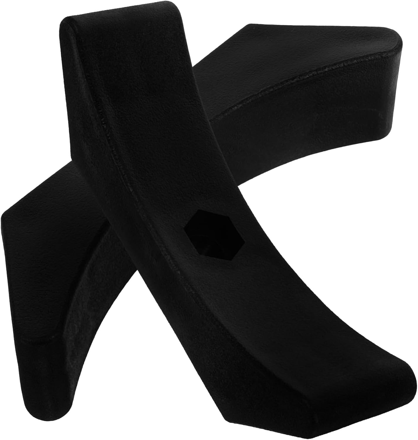 2pcs Dumbbell Rack Stands for Dumbbell and Barbell Storage Black Plastic