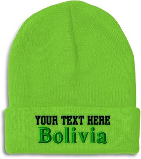 Speedy Pros Beanies for Men Bolivia Bolivian Quechua Aymara La Paz Skull Cap Winter Hats Women Acrylic One Size