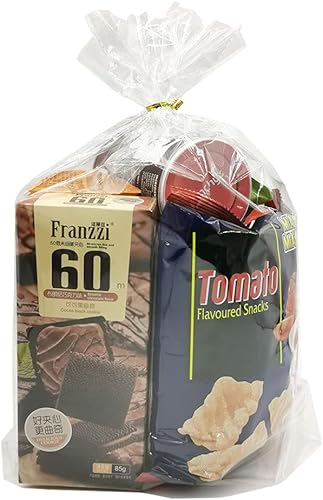 Keoferlo Bolsas de celofán de fondo plano de 8 x 11 pulgadas bolsas de regalo transparentes con refuerzos para regalos de cumpleaños 60 unidades