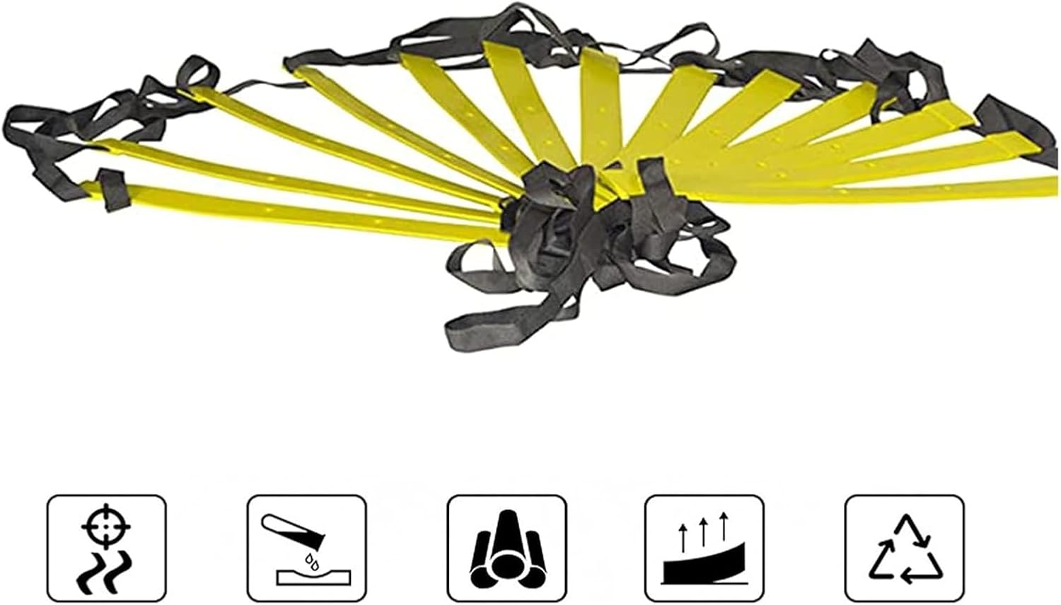 Agility Ladder Multifunction Sports Fitness Set,for Adults Outdoor Training