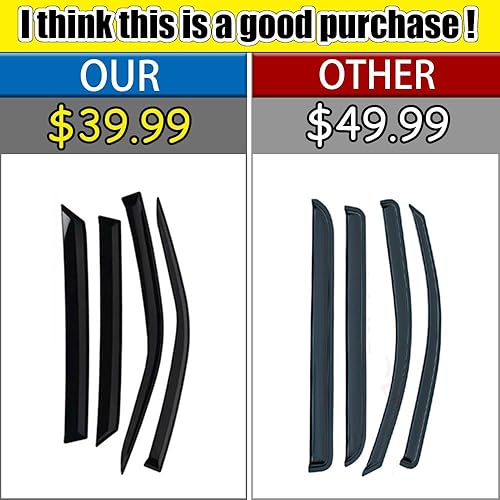 Miniatura 8 de Protectores de lluvia para Mazda 5 2006-2015, deflectores de ventana lateral con cinta para Mazda 5, viseras de ventana para automóviles Mazda,