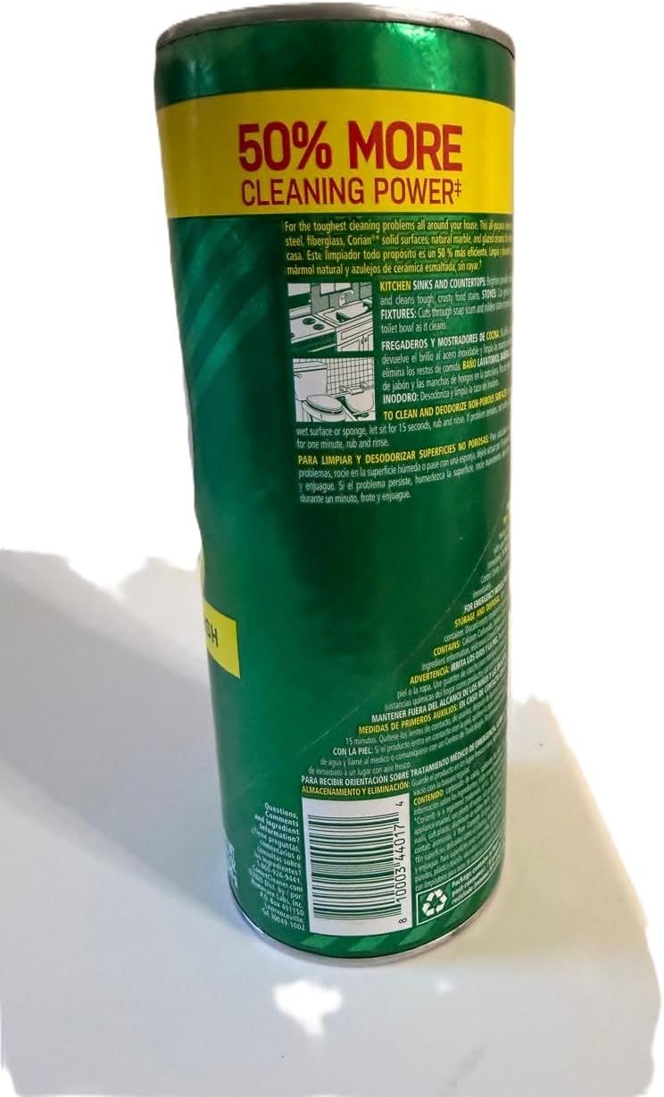 Comet Lemon Cleaner 21 oz each (pack of 4) with pumic Stone