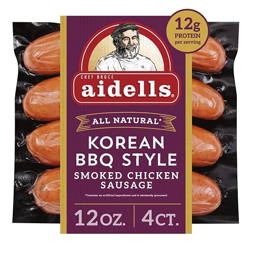 Aidells Korean Bbq Style Smoked Chicken Sausage, 12 Oz (4 Count)