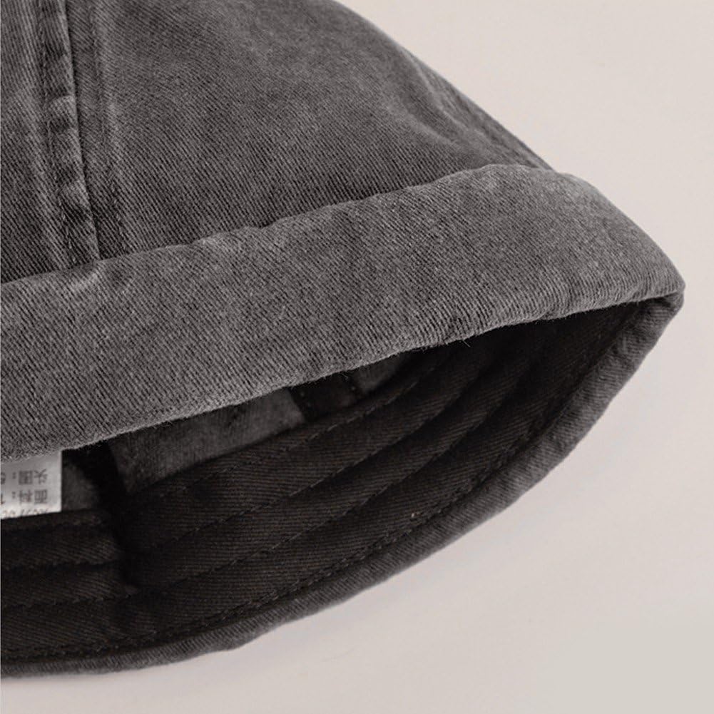 Cappello Marinaio con Orecchie di Gatto, Berretto Marinaio Senza Tesa, Berretto retrò con Polsini Arrotolati