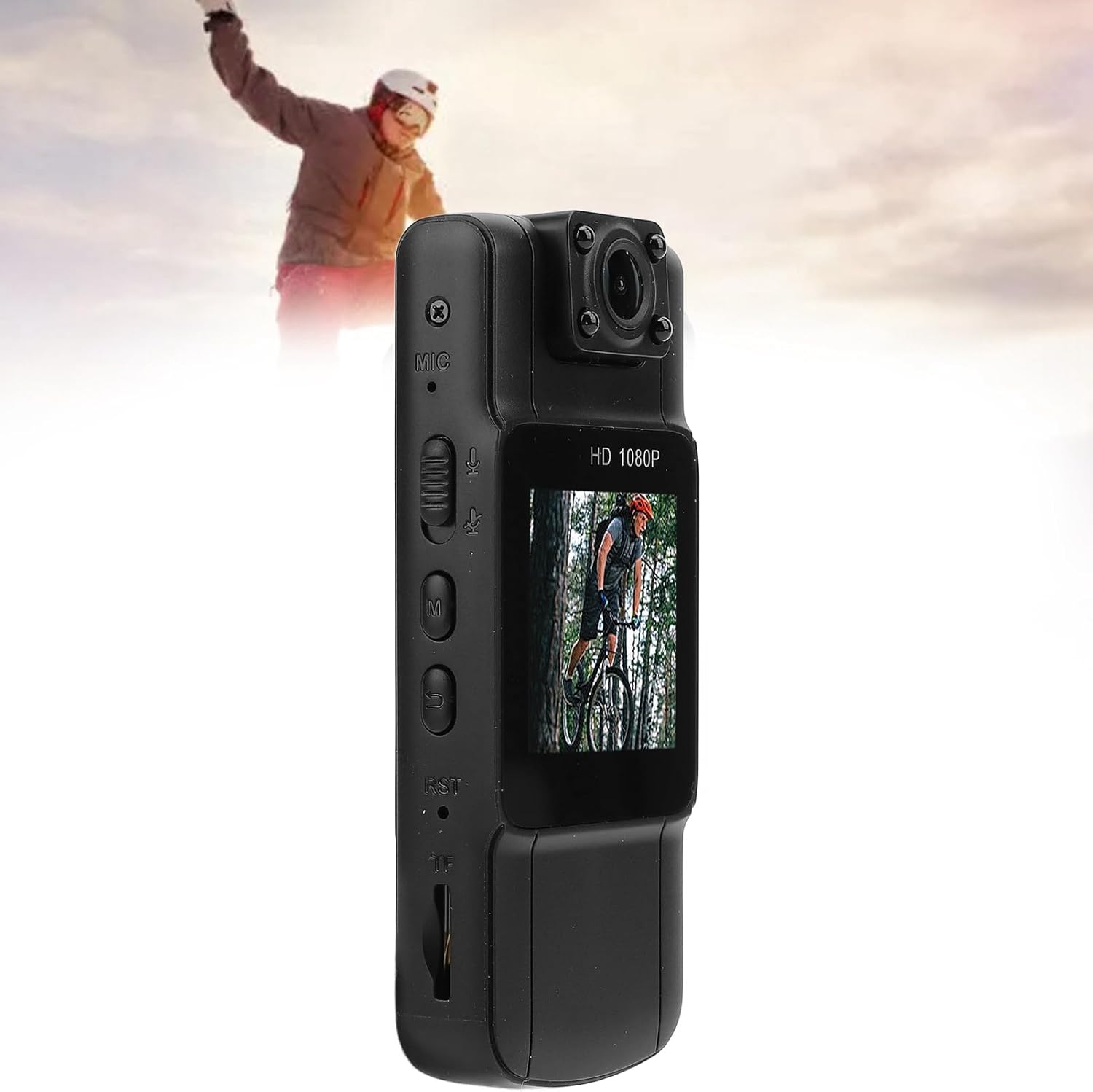 Mini Wearable Body Camera,1080P 1.5 Inch Screen Portable Video Recorder,Law Enforcement Camera Night Vision for Daily Records
