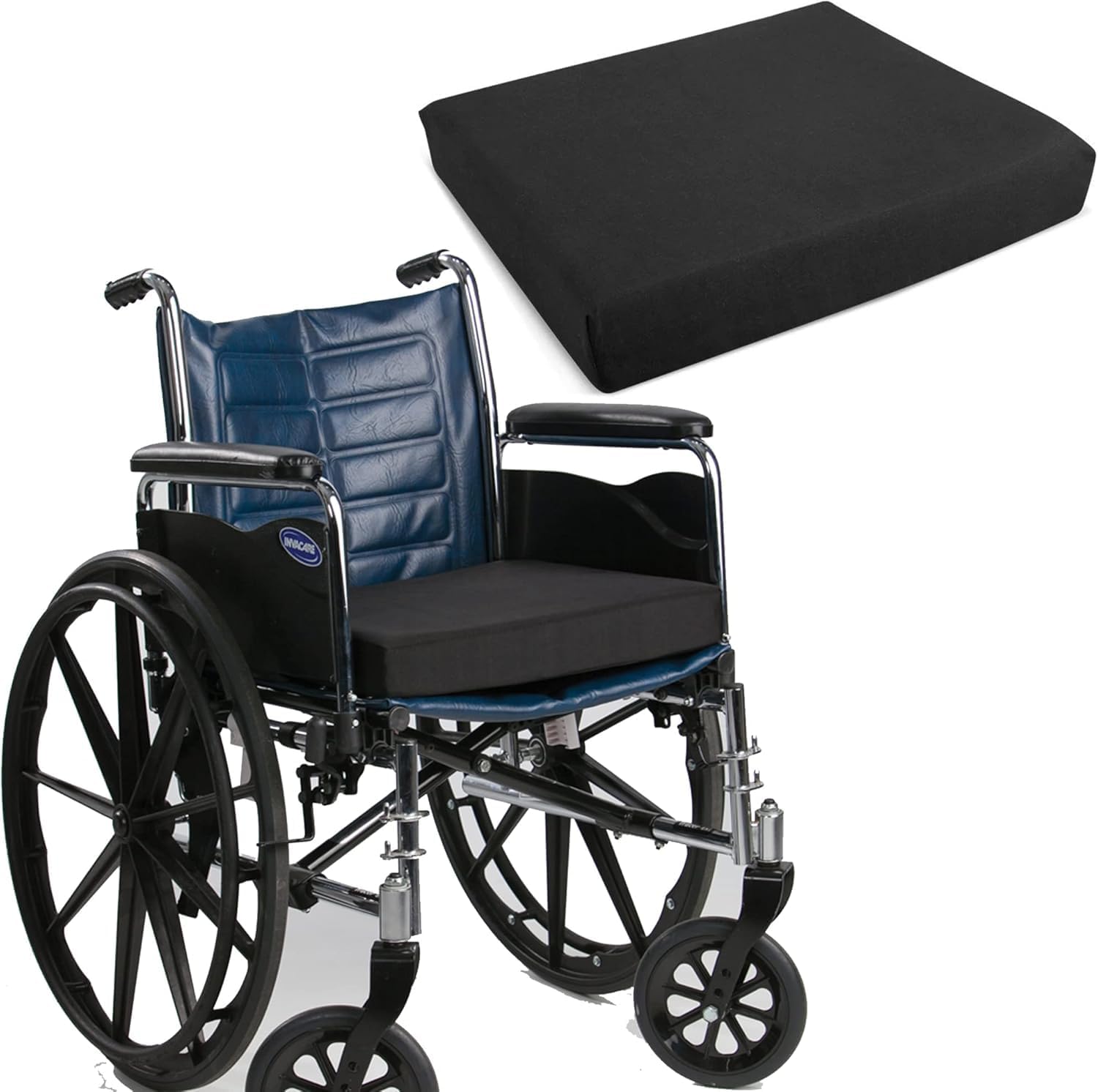 Cojín ortopédico de asiento para silla de ruedas para alivio de la presión para la salud de la columna vertebral, dolor de espalda baja, coxis, silla de oficina, asiento de coche, funda impermeable