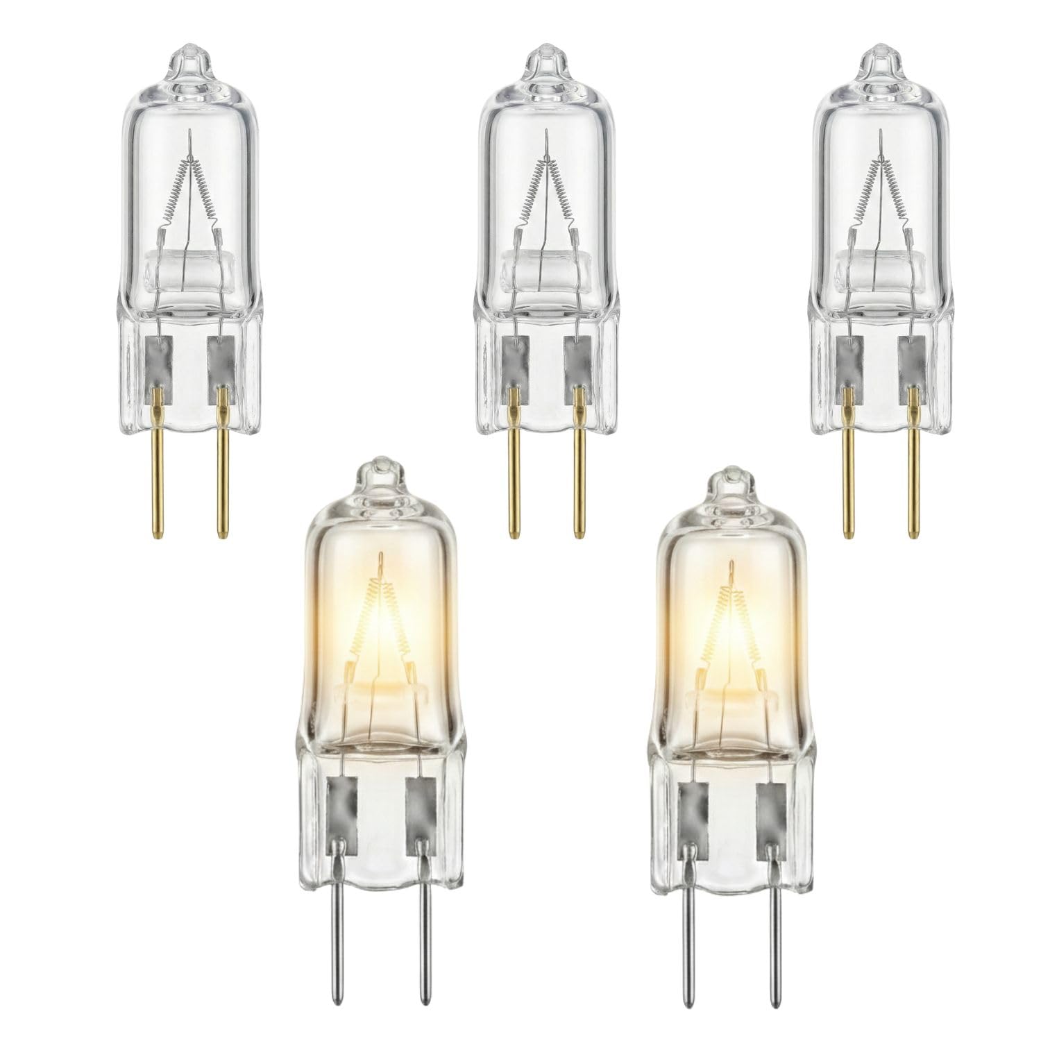 M2 Look 50 Watts G4 Replacement Glass Halogen Mirchi Bulb for Lamps and Aroma Diffusers 5 Pc Yellow-image-36