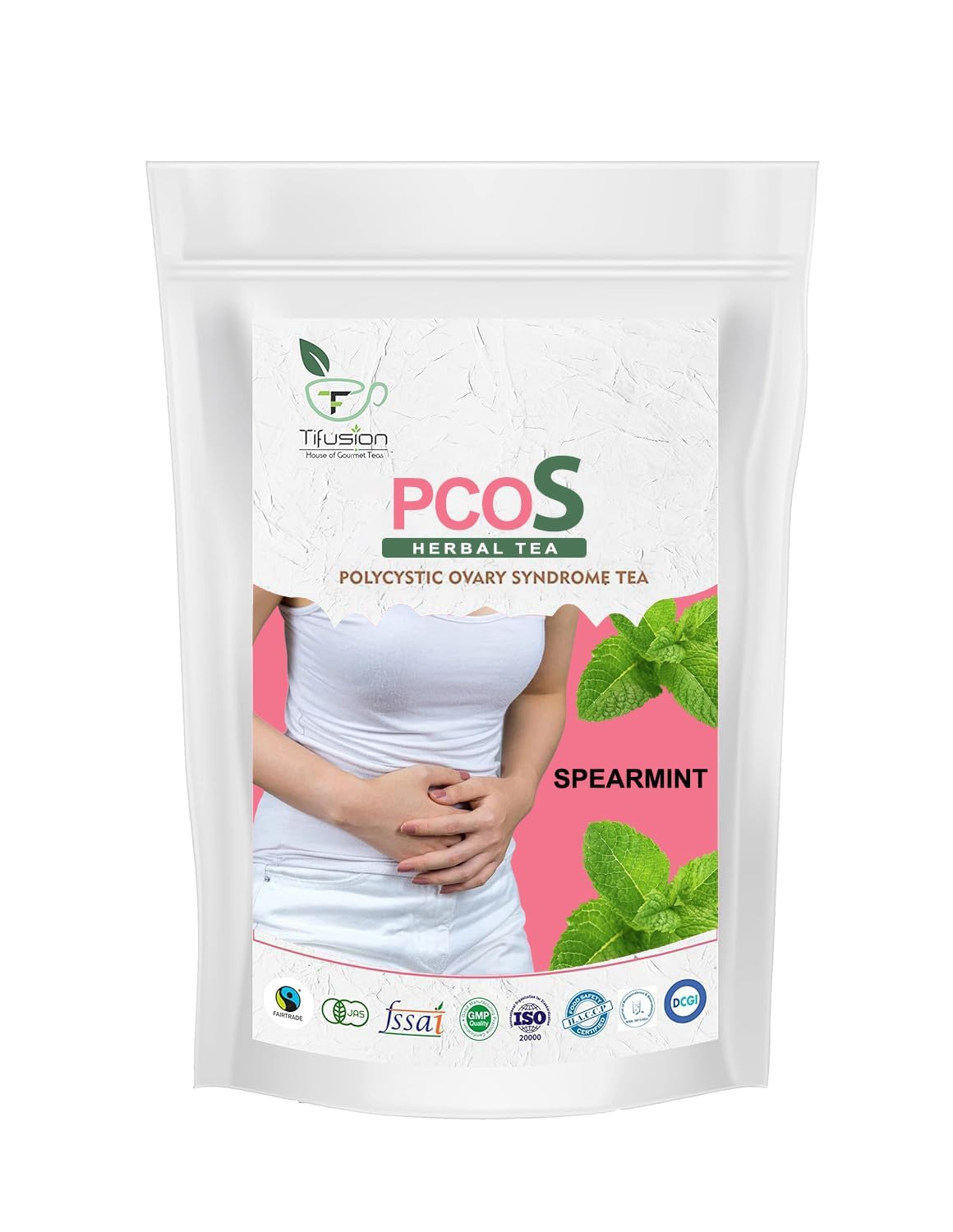 spearmint tea for pcos, Chaste Berry Nettle for Hormonal Balance and Better Period Cycle | Helps in Acne and Facial Hair Growth Control | spearmint tea | 20 Tea Bags, 20 Serving Cups