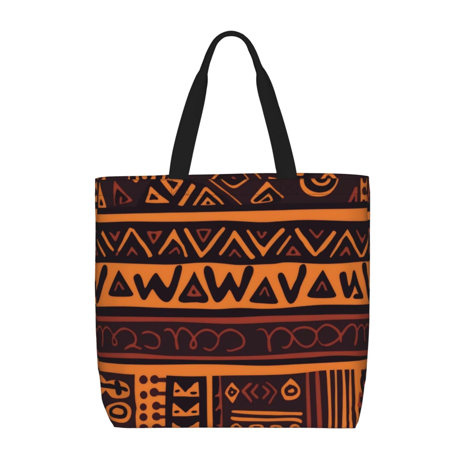 BKTRAVERPT Cute African Mud Cloth Tribal Tote Bags â€“ Reusable Shopping Bag Handbags For Women, Large Capacity, Durability Lightweight, Casual Shoulder Bag For Everyday Use