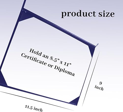 Miniatura 2 de Happy Secret Funda para diploma de 85 x 11 pulgadas soporte para certificado de graduación fundas de cuero liso morado