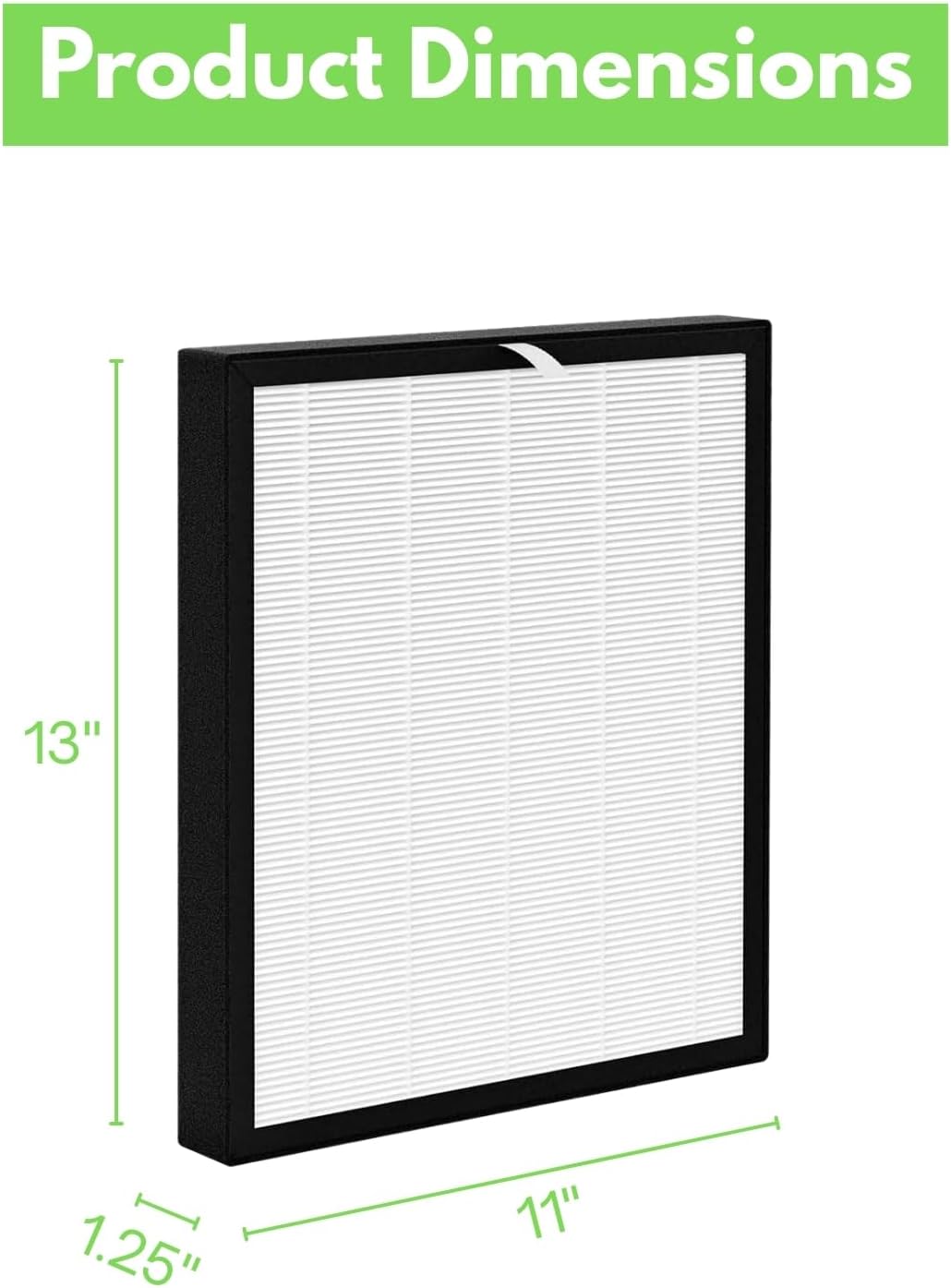Nispira Replacement HEPA Filter Compatible with Surround Air Intelli-Pro XJ-3800 Air Purifier, 2 Filters