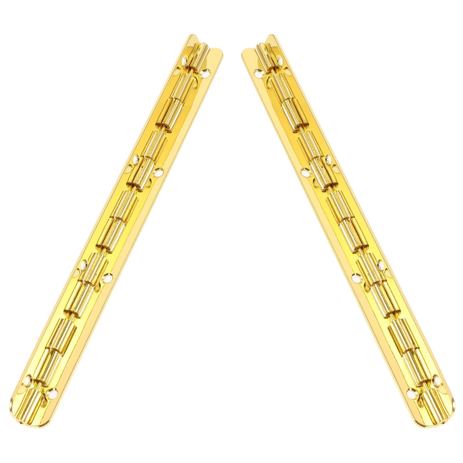 Bisagras de piano de alta resistencia, 7 bisagras de piano de 150 mm doradas for caja de madera, joyero, pianos