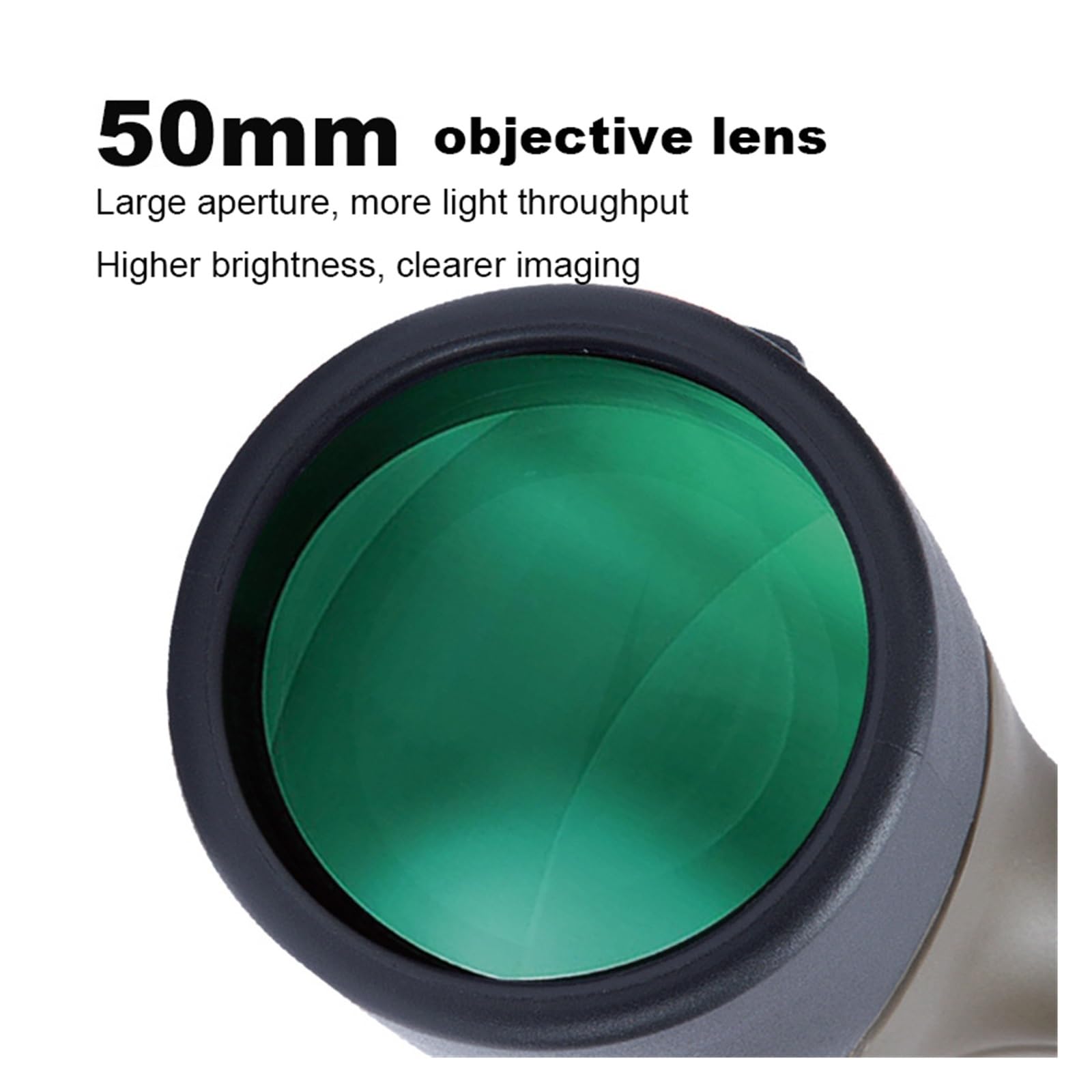 10-30x50 HD Zoom Monokularowy Potężny Teleskop FMC Bak4 Prism Wodoodporna Lornetka Na Zewnątrz Camping Travel Obserwacja Ptaków Mocny Okular I PowięKszenie(Green)