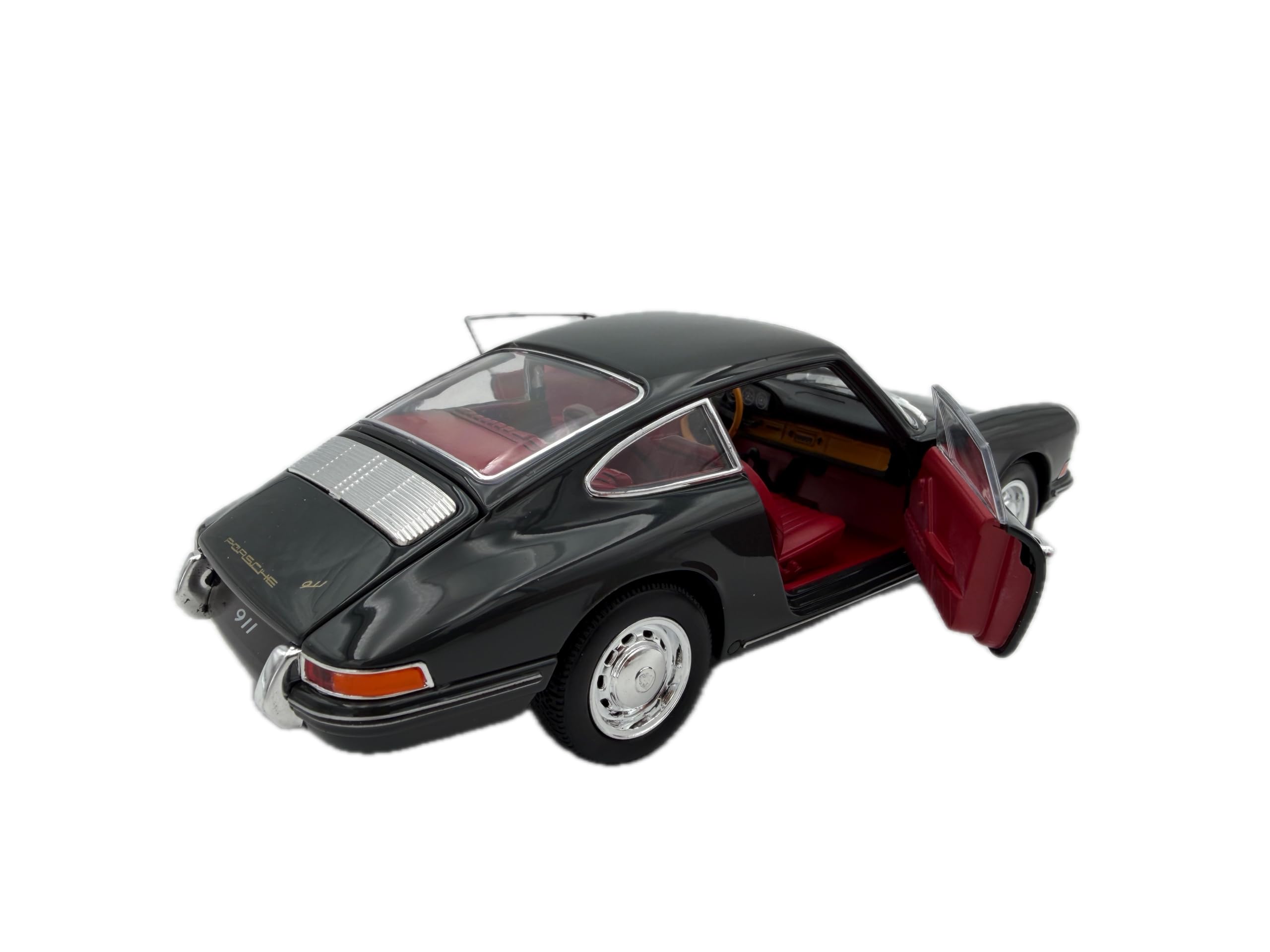 Porsche 911 Urmodell (1964-1973) Modellauto Oldtimer 1:24 - Detailgetreues Sammlermodell I GT-Marketing I Museumskollektion I L: 18 cm I Schiefer Grau