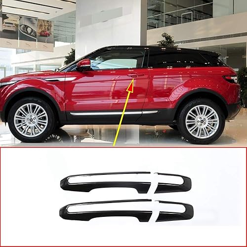 YIWANG Cubierta de manija de puerta de automóvil ABS cromada 4 piezas para Land Rover Range Rover Evoque Convertible 3 puertas 2012-2018 Accesorios