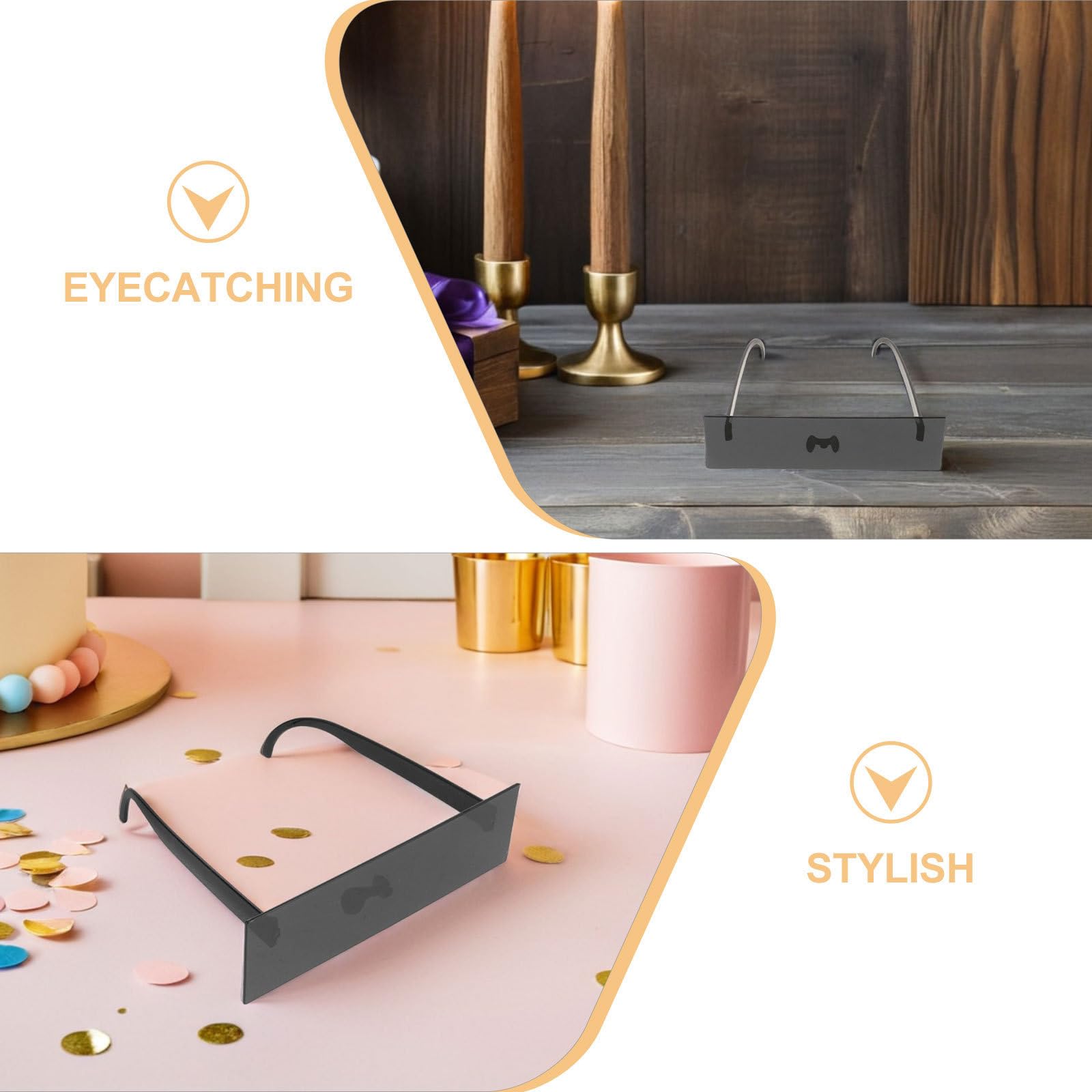 Tofficu 20 Stück Lustige Partybrillen aus Schwarzem PC Material mit Gerader Quadratischer Form Weichem Sitz und Perfektem Accessoire für Halloween und Neujahrsfeiern
