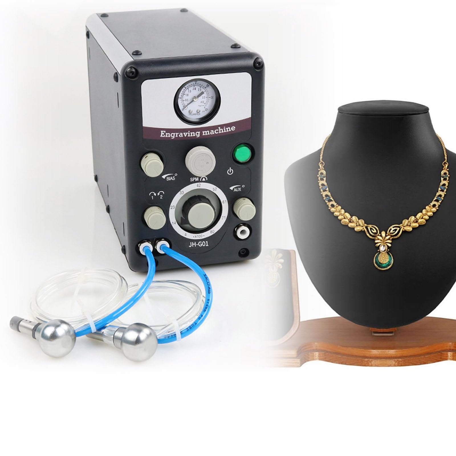 Pneumatic Hand Engraver for Jewelry and Metalwork, 400-800 RPM