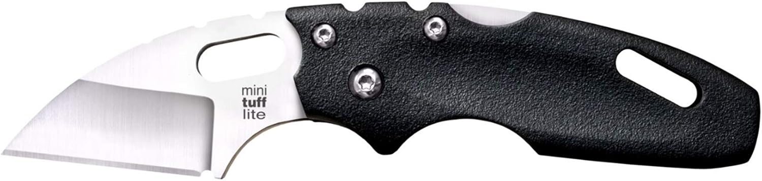 Cold Steel Tuff Lite Folding Knife with Tri-Ad Lock and Pocket Clip, Mini Black, One Size
