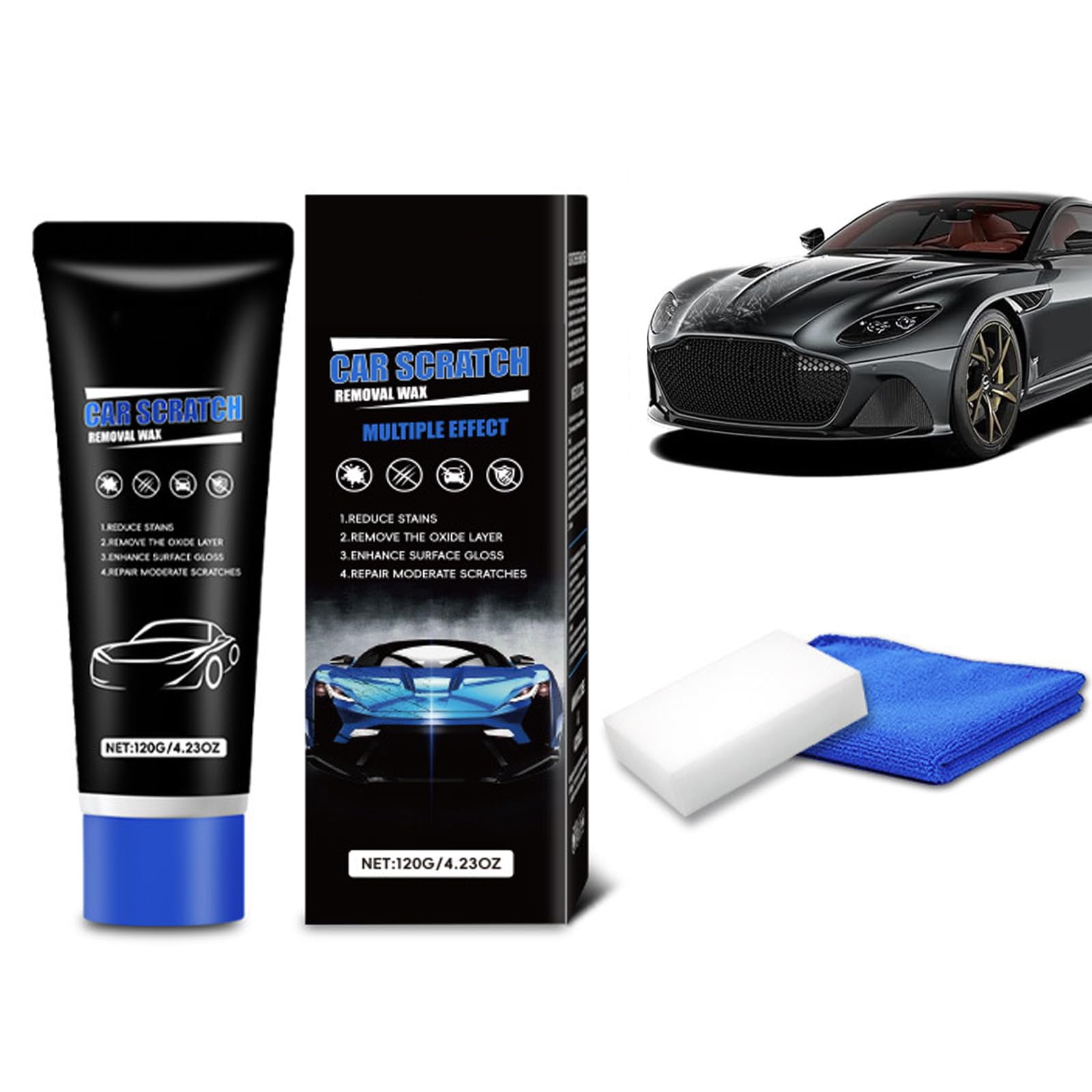 2026 New Upgraded Erase Car Scratch Remover for Deep Scratches, Car Paint Scratch Remover for Vehicles, Car Scratch Repair Kit, Cars Paint Scratch Repair